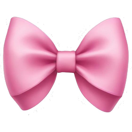 a pink bow  emoji