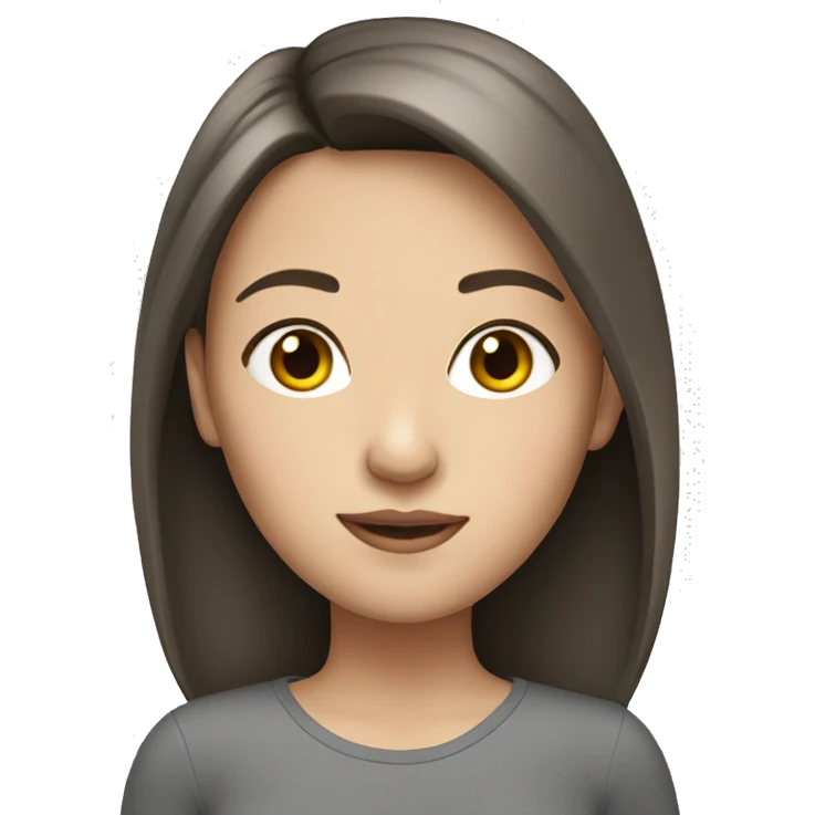 White brunette girl emoji