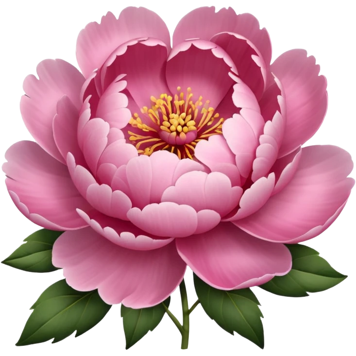 Peony of soft pink color emoji