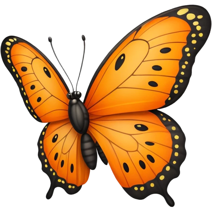 Butterfly that looks like papaya emoji