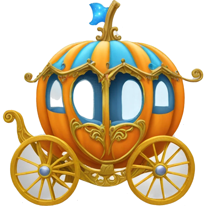 cinderella pumpkin carriage  emoji