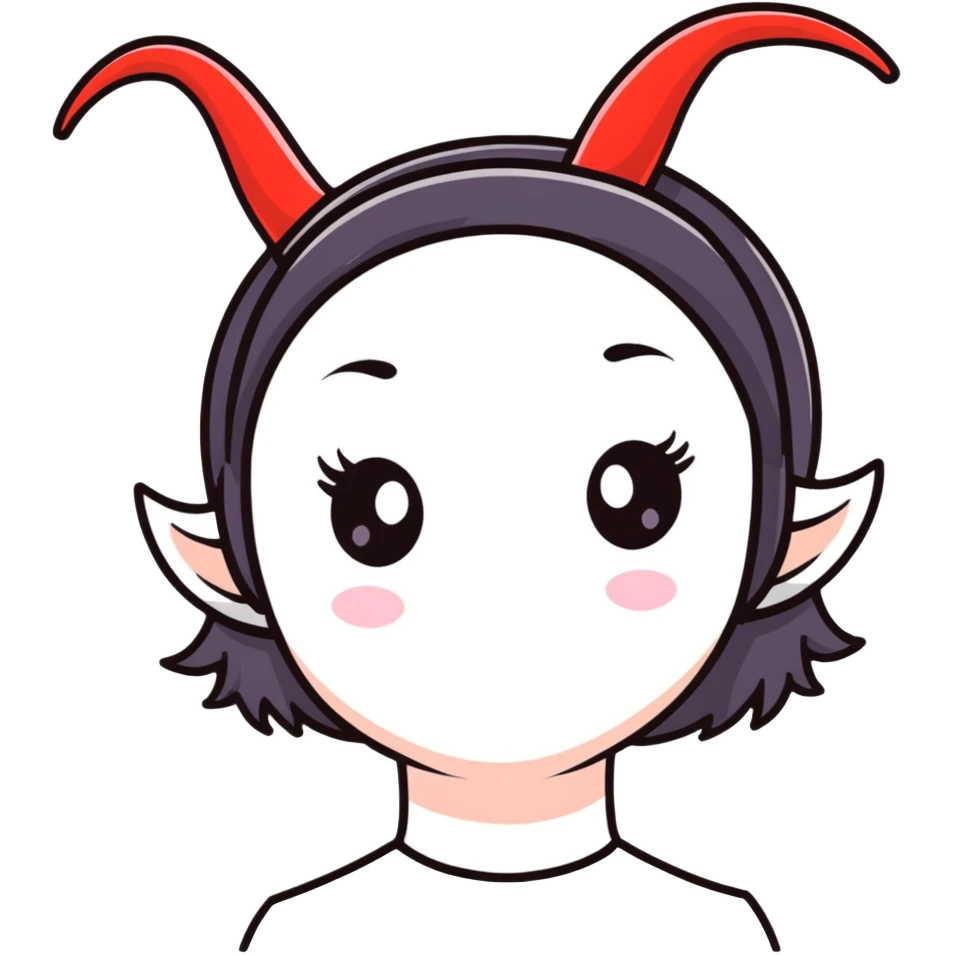 girl with small horns emoji