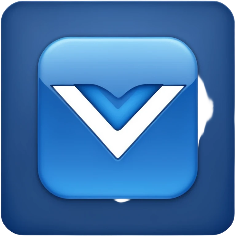 Dark blue checkmark for social media. emoji