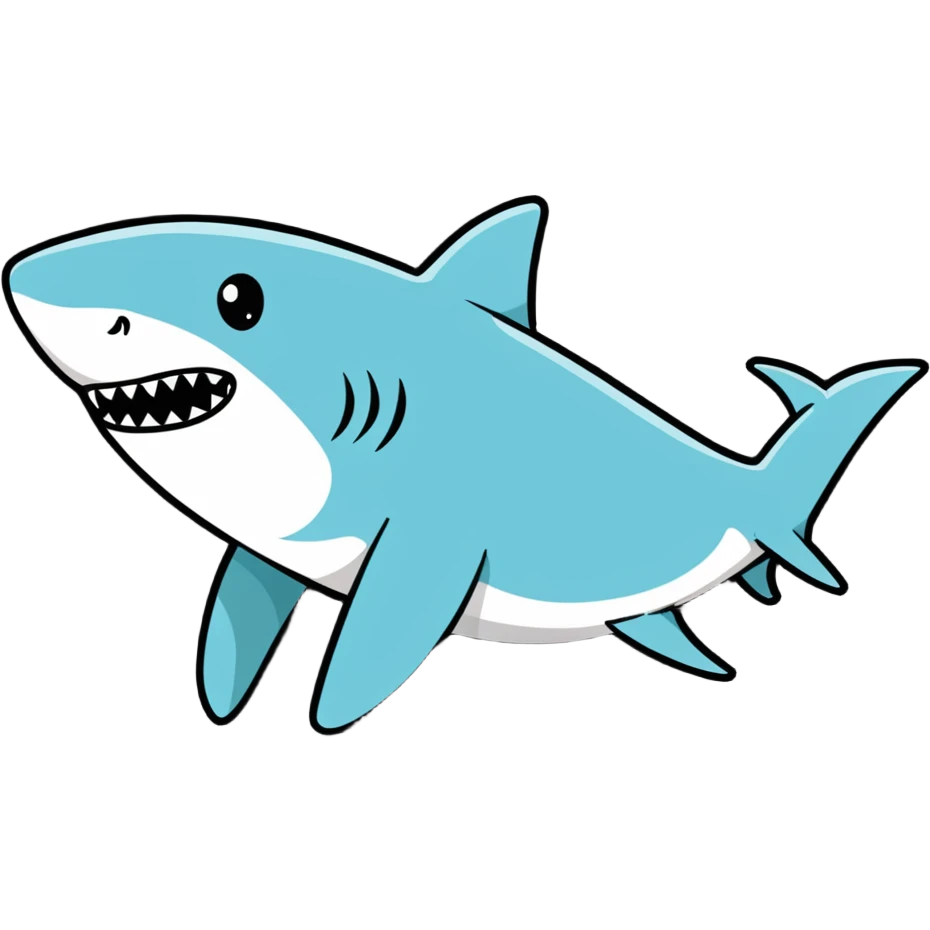 Flying shark emoji