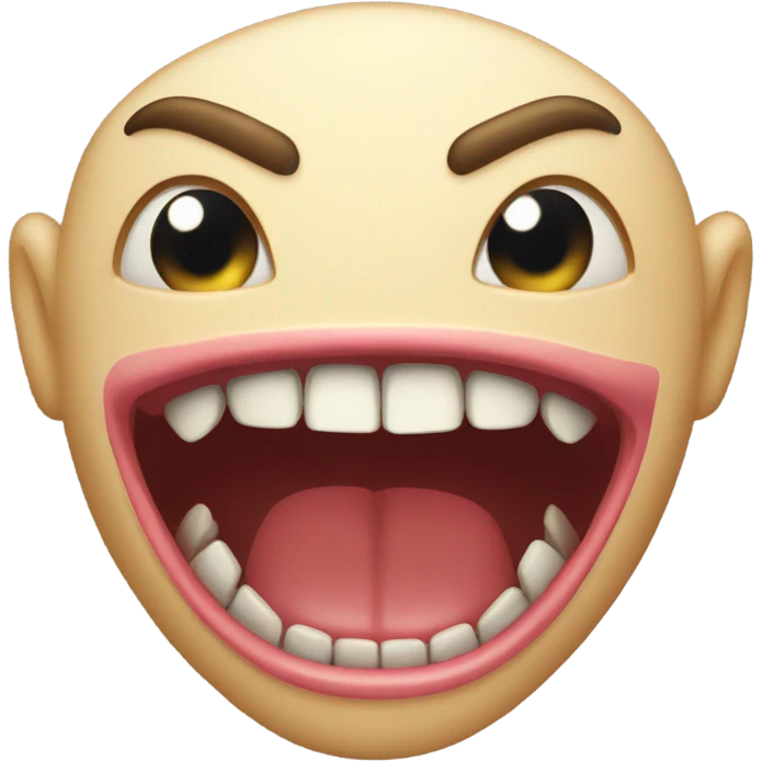 mouth with fangs emoji