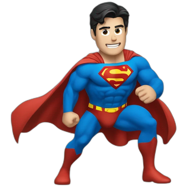 Superman qui rigole emoji