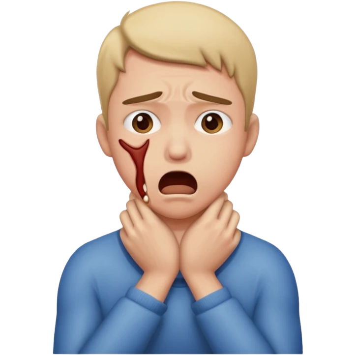 someone choking themselves out emoji