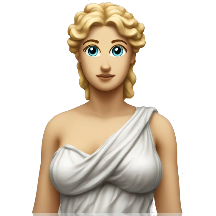 Aphrodite statue not smiling emoji