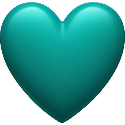 Dark turquoise heart emoji