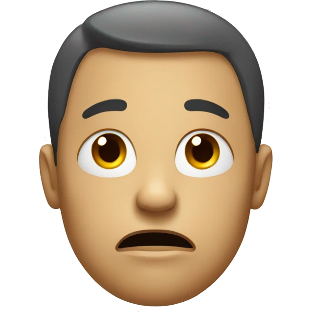 a human head upset emoji