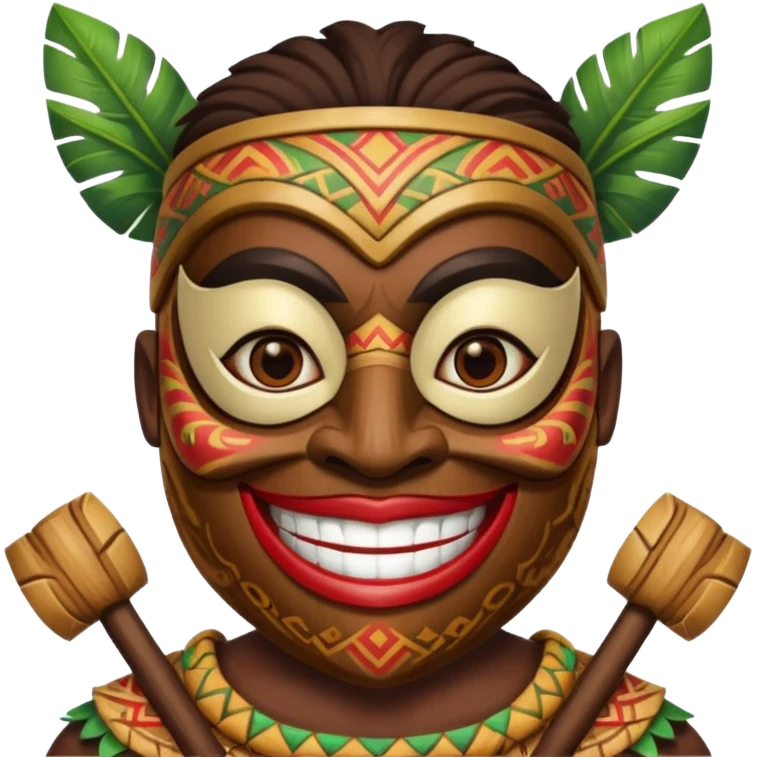 Mavi ünlü tiki emoji