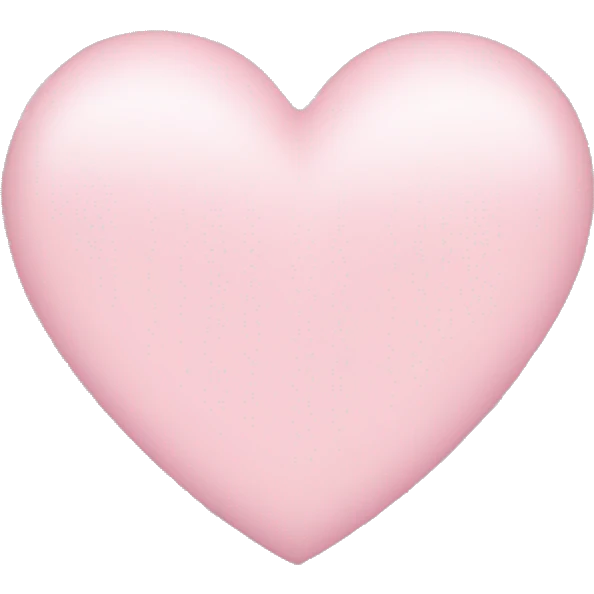 Light pink heart  emoji