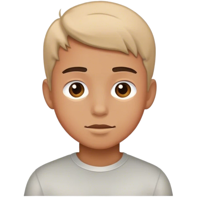 realistic portrait of a boy emoji