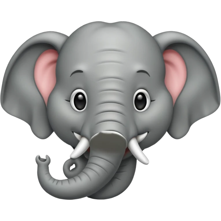 Elephant smiling face emoji