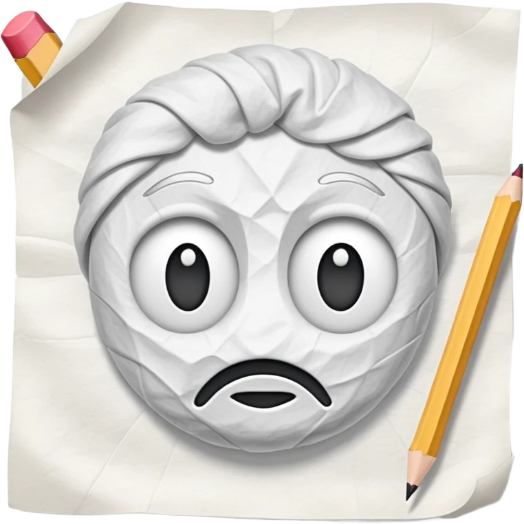 completed test on paper emoji