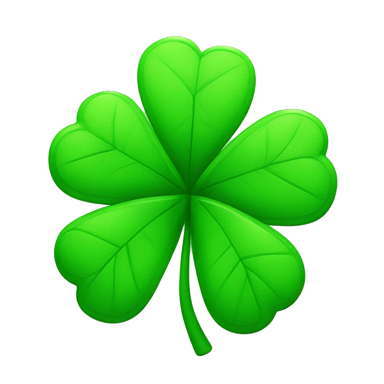 four leaf clover emoji