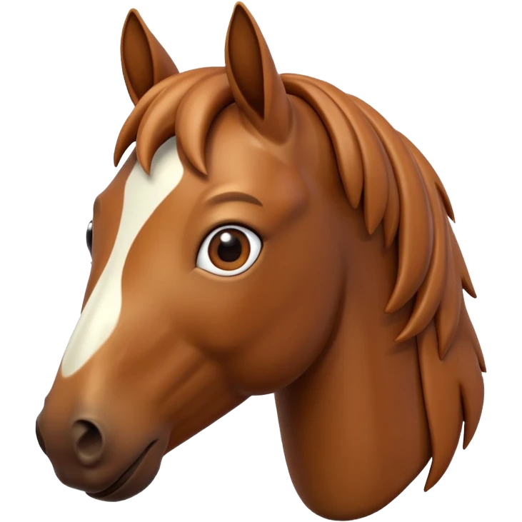 Horse standing 3D emoji emoji