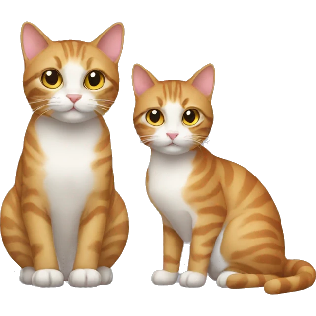 Cat with girlfriend emoji