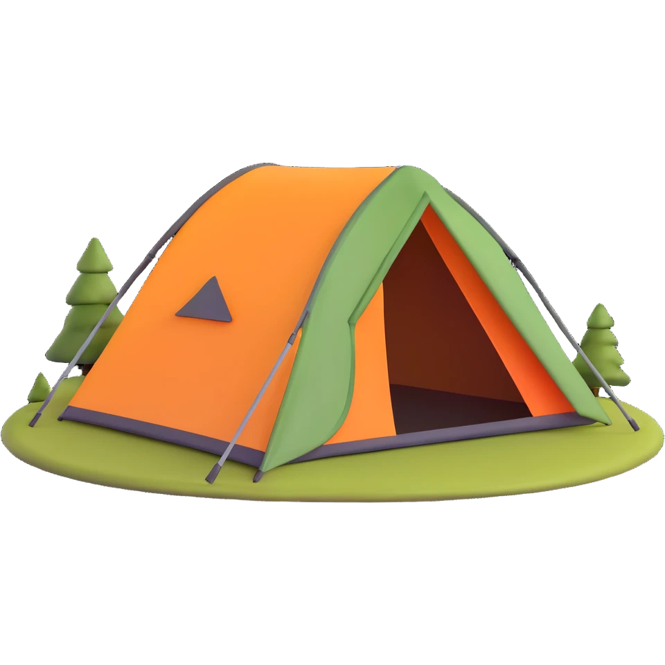 camping tent emoji