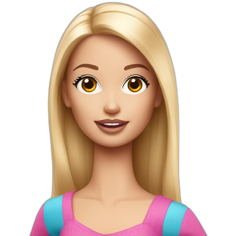 Weird Barbie emoji