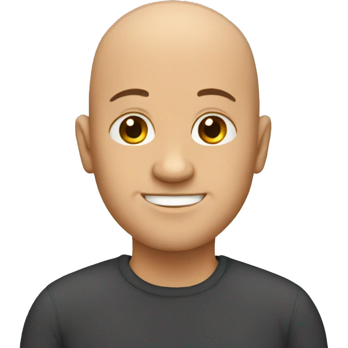 bald man emoji