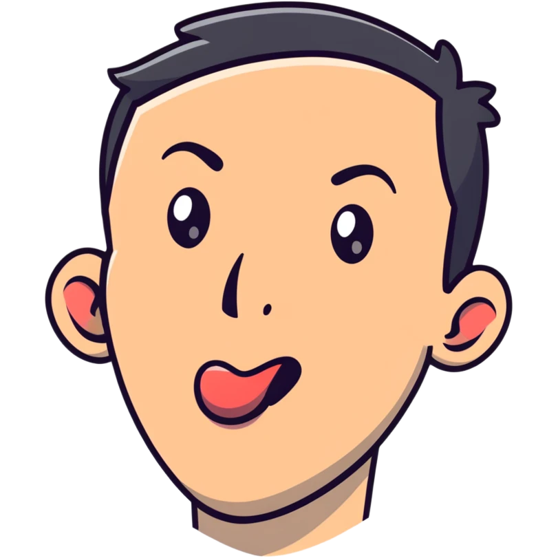 man with tongue out looking sideways emoji