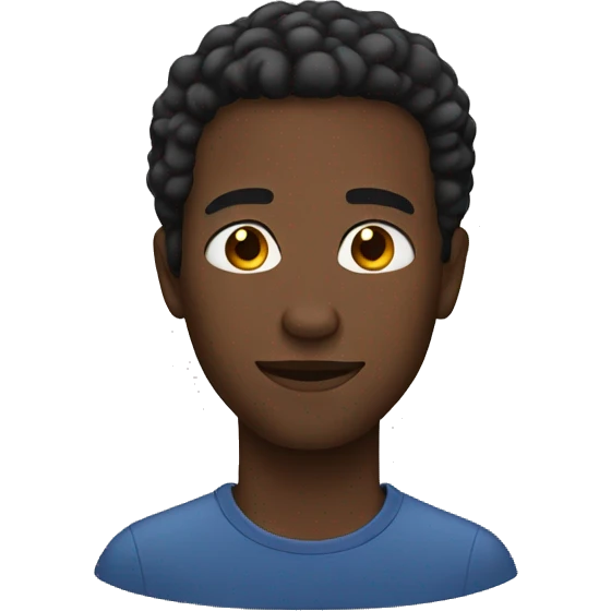black man emoji