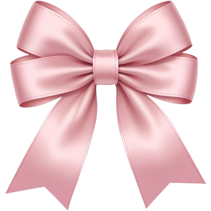 light pink ribbon bow emoji