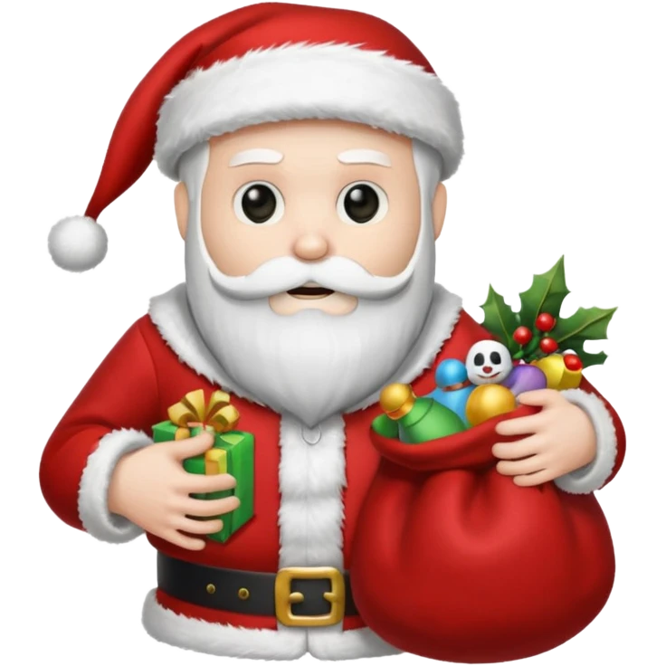 The reaper dressed as santa emoji