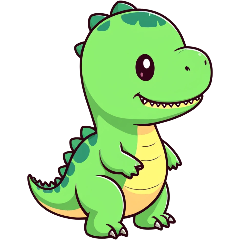 dino blushing  emoji