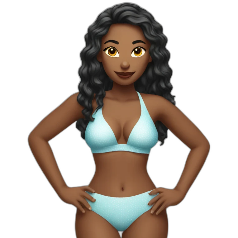 sexy lady in swimsuit emoji