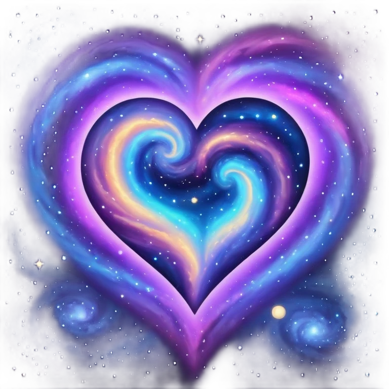 Galaxy heart emoji