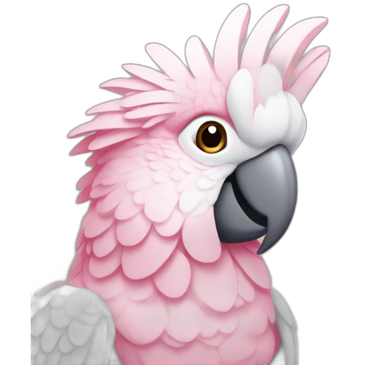 Pink cockatoo emoji