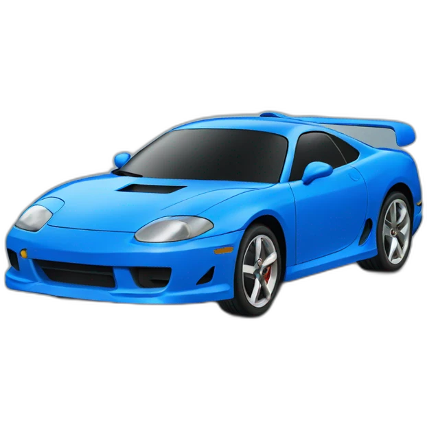 blue sport car emoji
