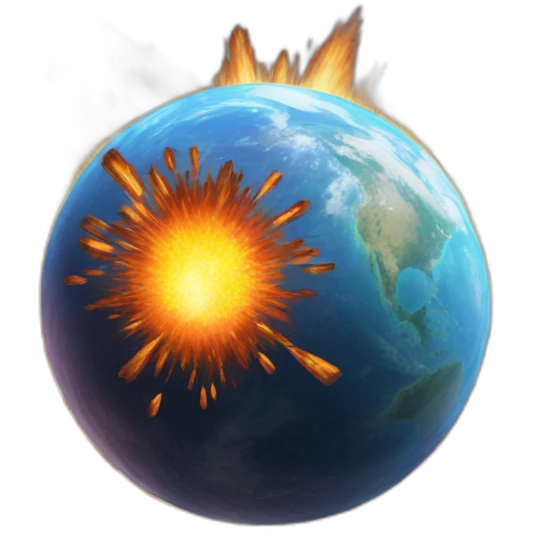 planet exploding emoji