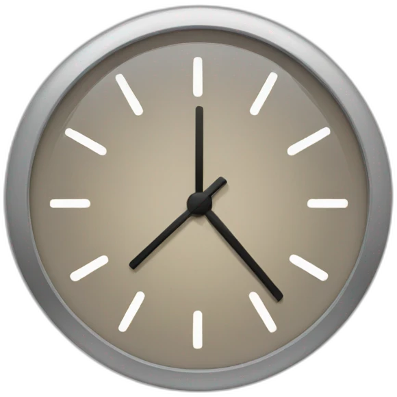 Timer 6 pm emoji
