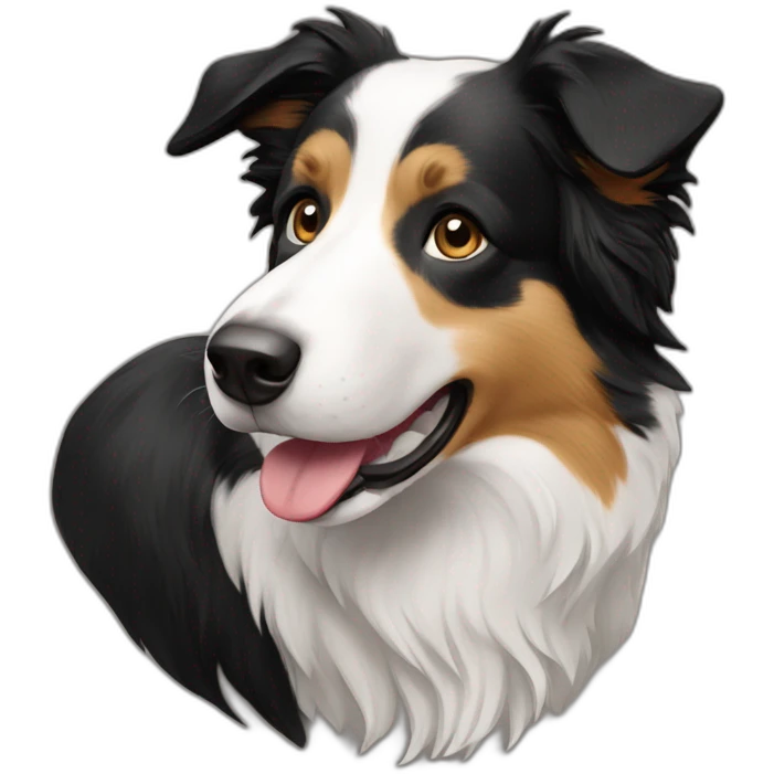 Border collie short coated emoji