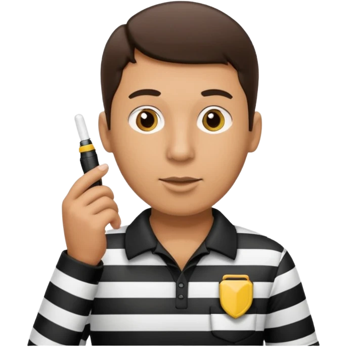 Referee, boxing emoji
