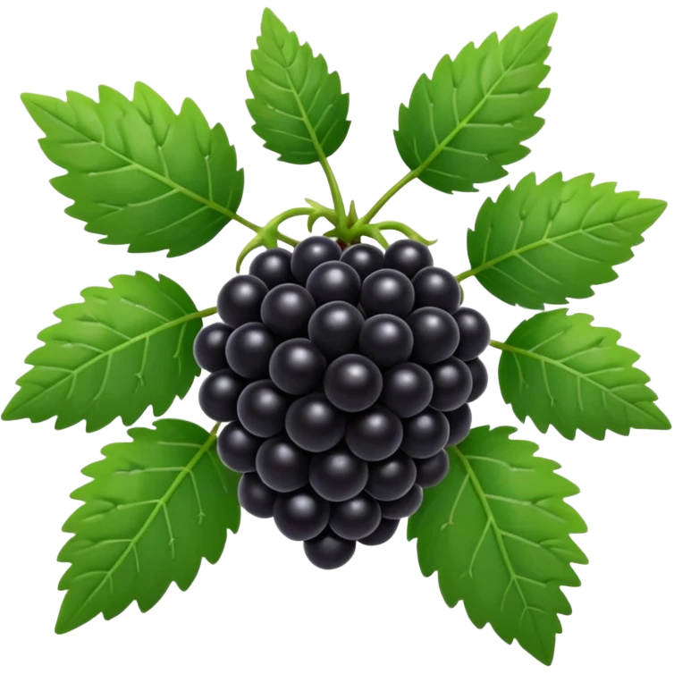 blackberry plant emoji