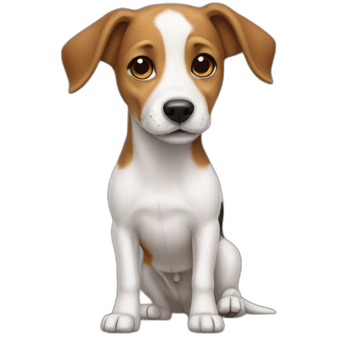 beagle jack russell mix dog emoji