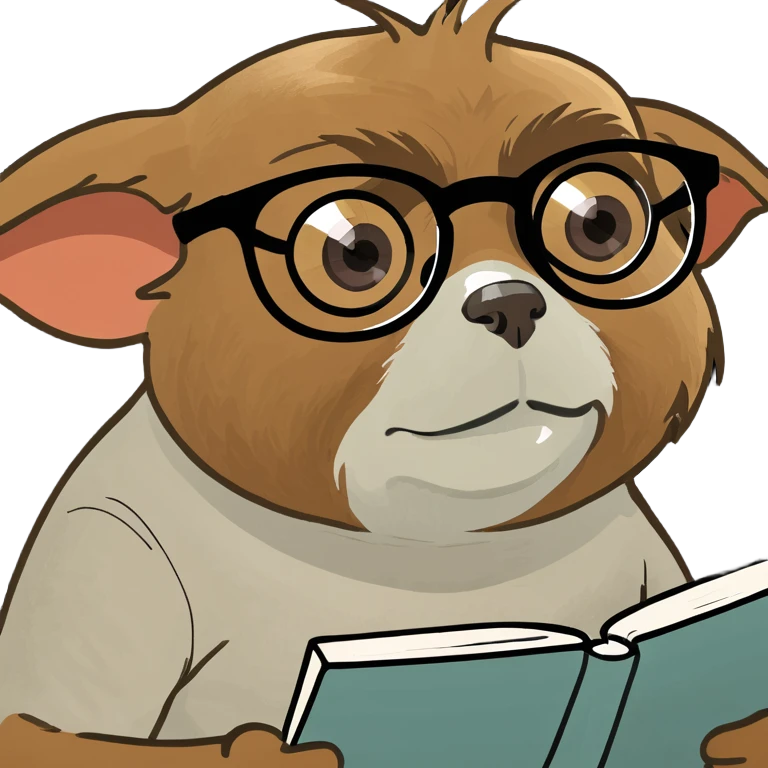 Gizmo with reading glasses  emoji