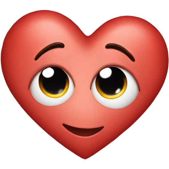 Emoji heart in love emoji