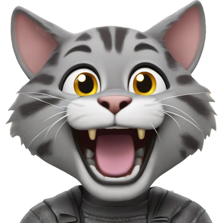 crusty the cat from Chuck e cheese emoji