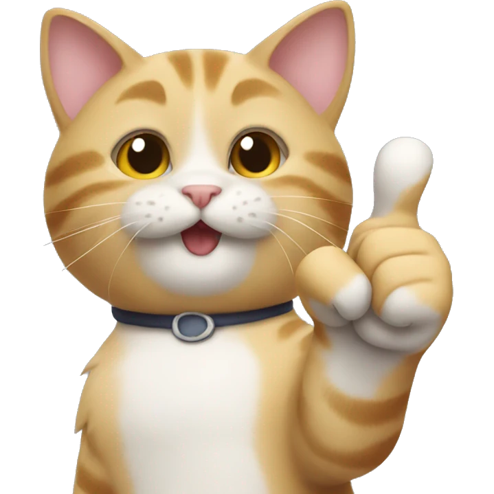 cat giving thumbs up emoji