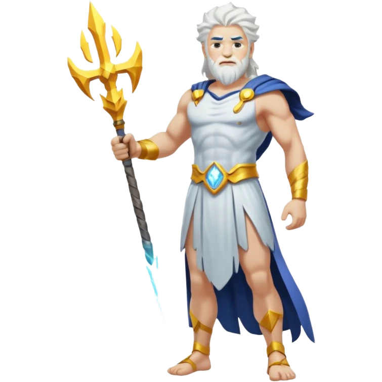 fullbody god ZEUS, standing still emoji
