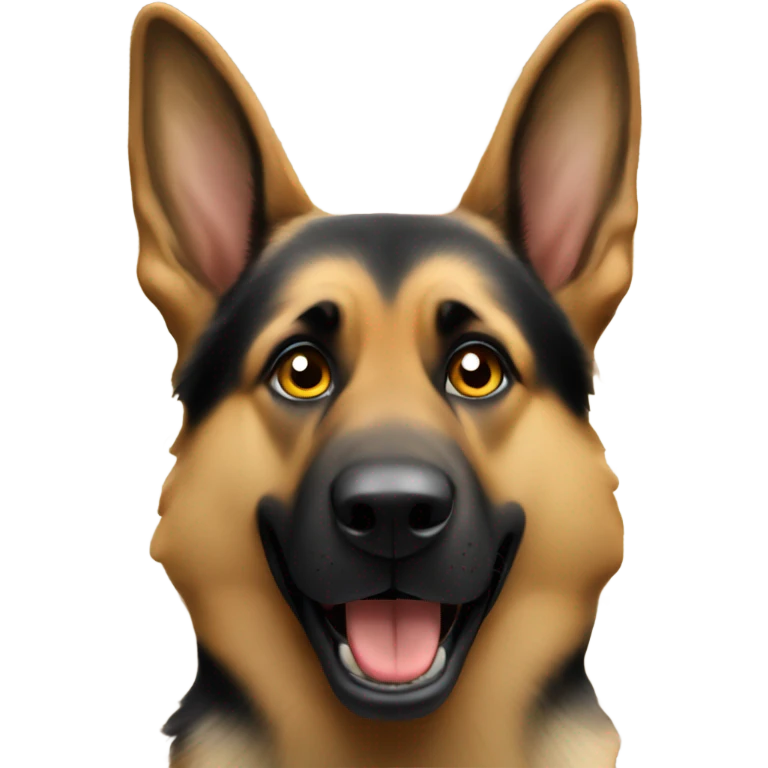 Crazy face German shepherd  emoji