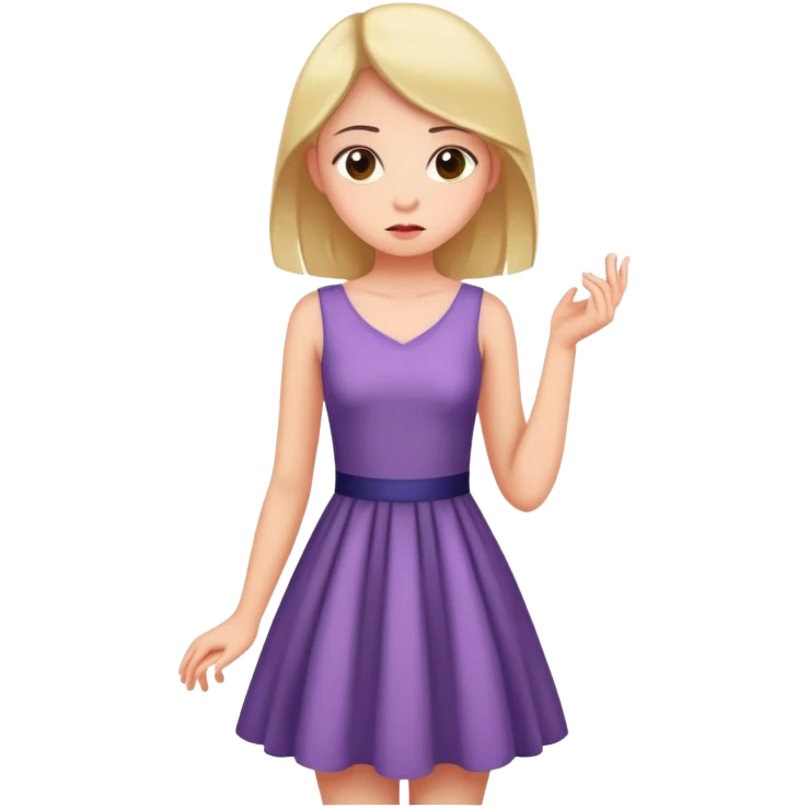 A girl comes up with the idea of a dress emoji