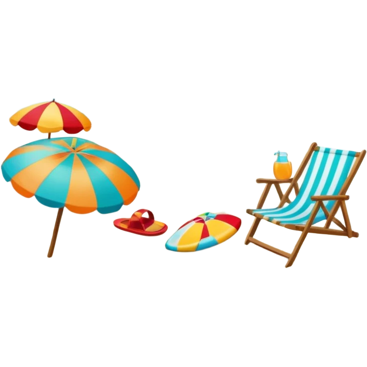 Stickers de playa emoji