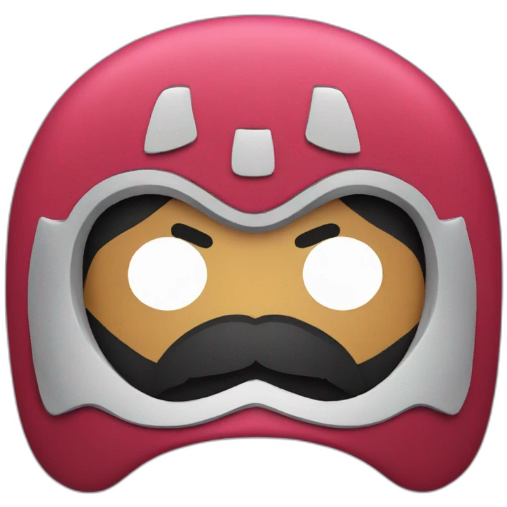 Luchador moustache emoji