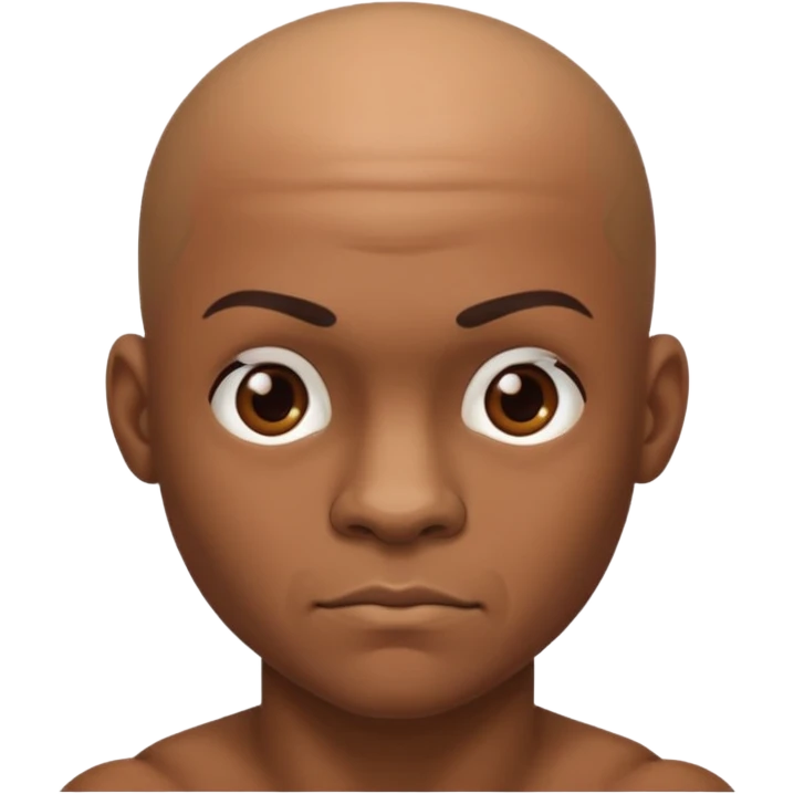  a boxer with bald head emoji